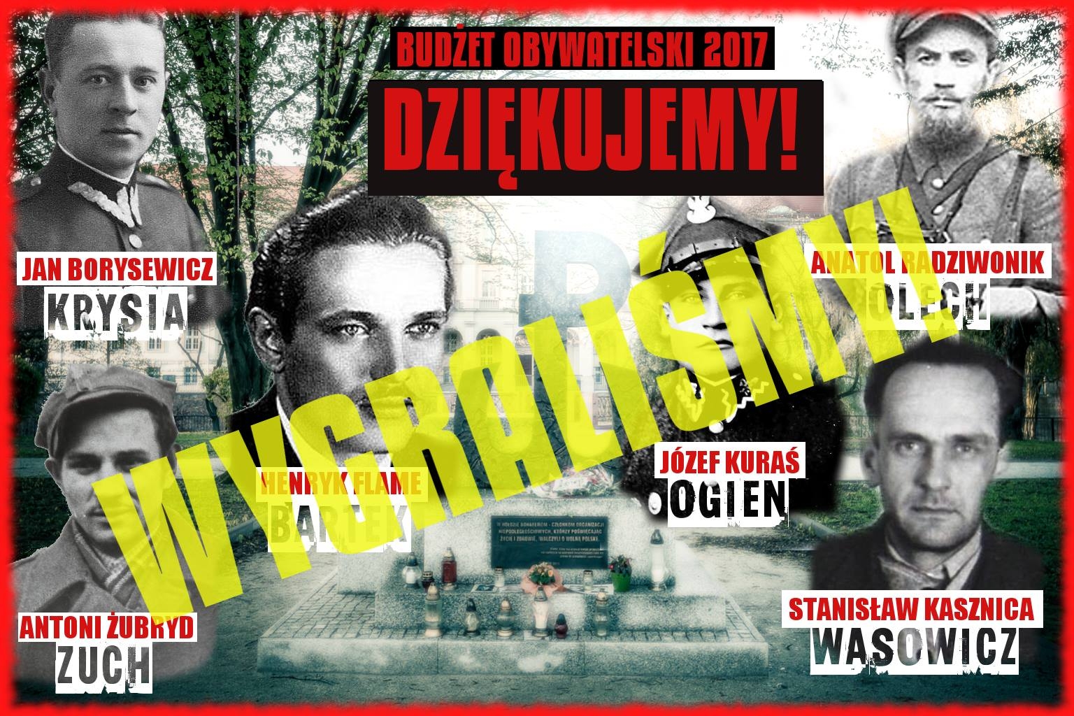 GŁOGOWSKI BUDŻET OBYWATELSKI 2017 - WYGRALIŚMY!!!