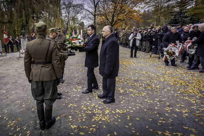 18.11.2017 Głogów wita Bohaterów. Część II odsłonięcie popiersi „Wyklętych” — zdjęcie 109