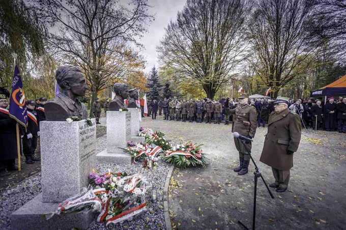18.11.2017 Głogów wita Bohaterów. Część II odsłonięcie popiersi „Wyklętych” — zdjęcie 128