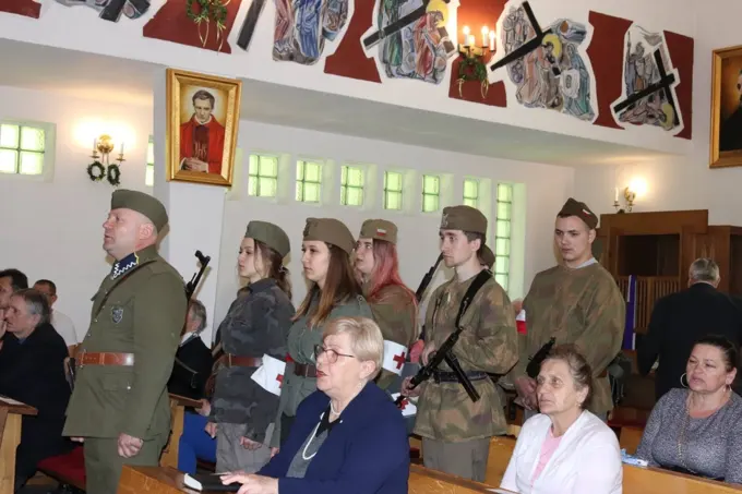 22.04.2018 Ryczeń. Msza Święta za Żołnierzy Wyklętych