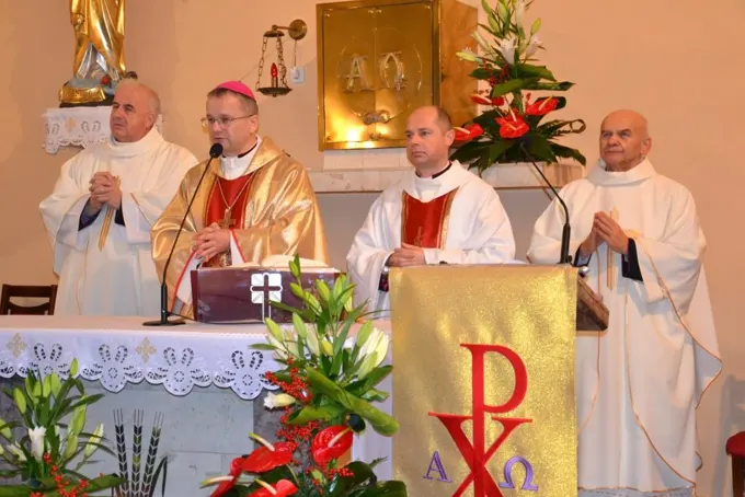 18.11.2017 Głogów wita Bohaterów. Część I Msza Święta w intencji „Wyklętych” — zdjęcie 10