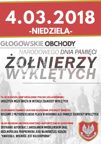 04.03.2018 Marsz Pamięci Żołnierzy Wyklętych w Głogowie.