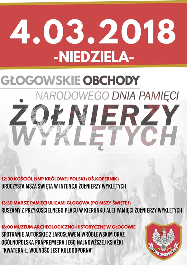 04.03.2018 Marsz Pamięci Żołnierzy Wyklętych w Głogowie.