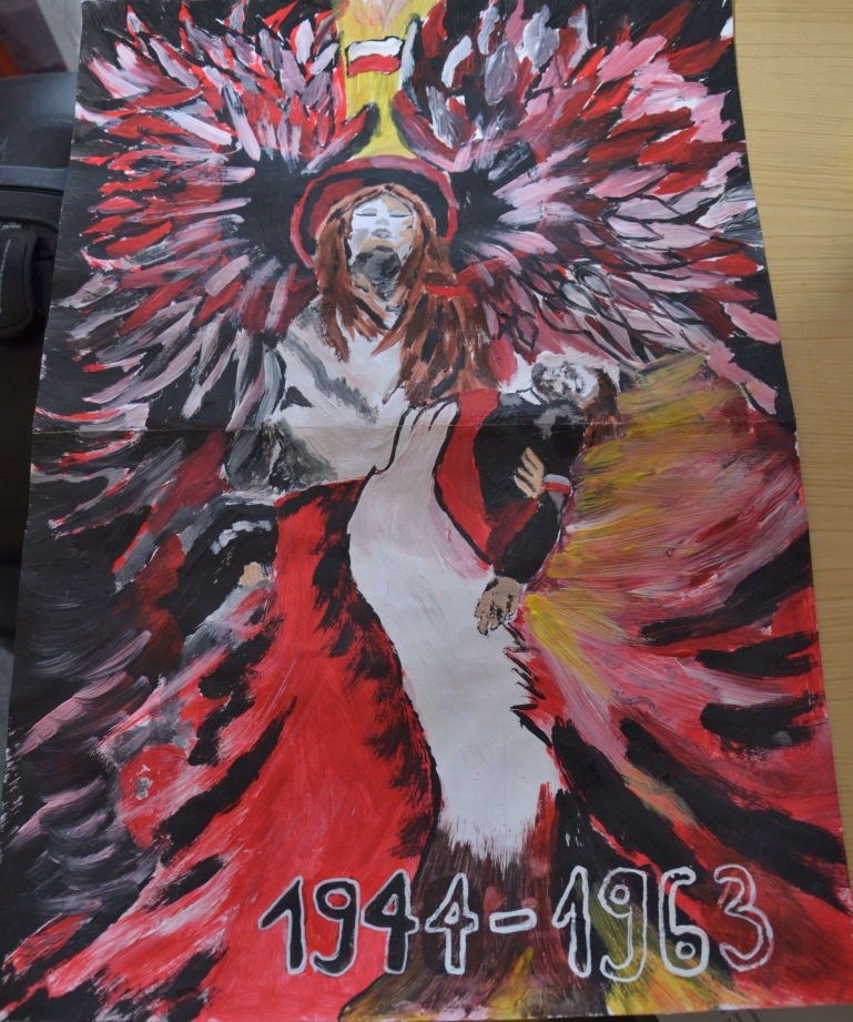 Konkurs plastyczno - historyczny "Żołnierze Wyklęci – Bohaterowie Niezłomni". Zwycięskie prace.