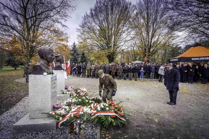 18.11.2017 Głogów wita Bohaterów. Część II odsłonięcie popiersi „Wyklętych” — zdjęcie 5