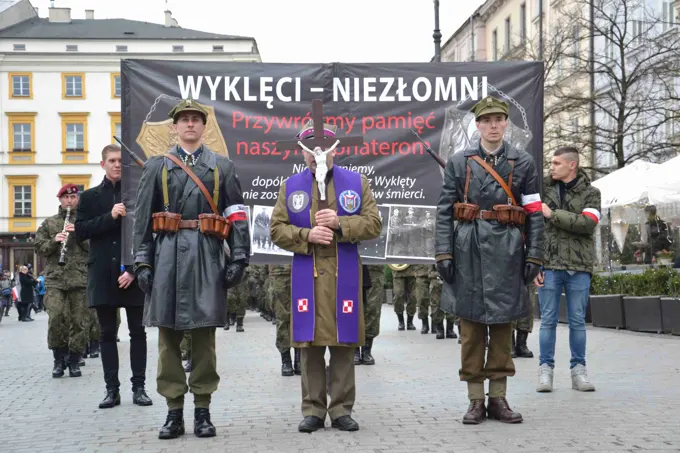 26.11.2017 IV Krakowskie Zaduszki za Żołnierzy Wyklętych — zdjęcie 16