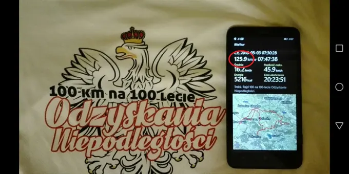 03.05.2018 Rajd Rowerowy 100 km na 100-lecie Odzyskania Niepodległości — zdjęcie 29