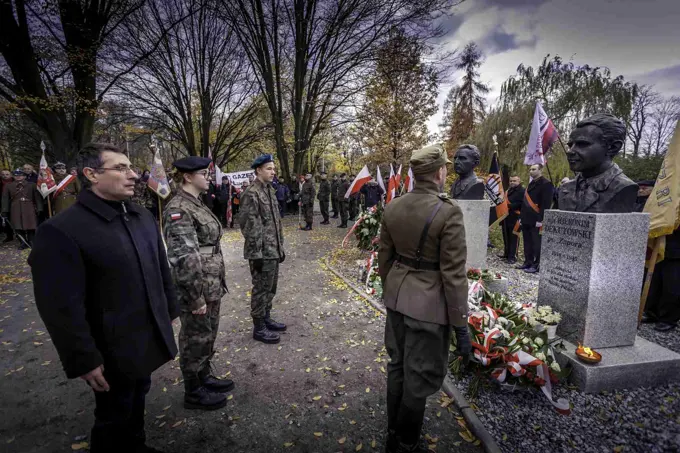 18.11.2017 Głogów wita Bohaterów. Część II odsłonięcie popiersi „Wyklętych” — zdjęcie 8