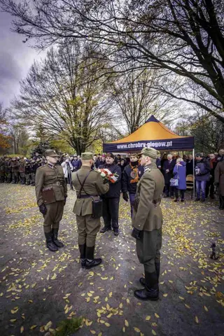 18.11.2017 Głogów wita Bohaterów. Część II odsłonięcie popiersi „Wyklętych” — zdjęcie 10