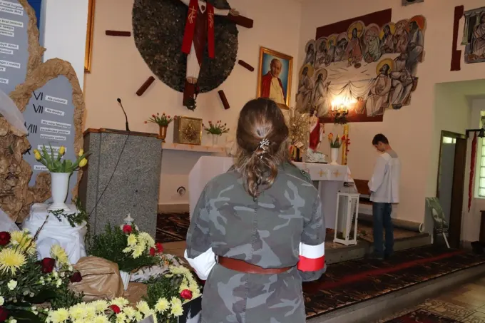 22.04.2018 Ryczeń. Msza Święta za Żołnierzy Wyklętych — zdjęcie 4