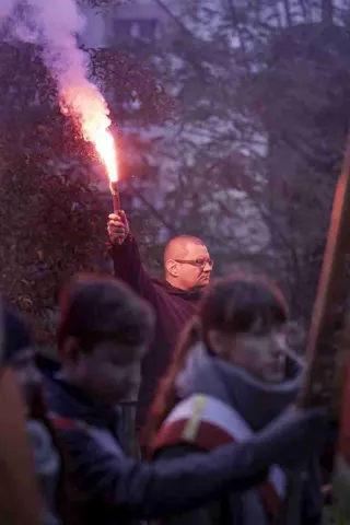 18.11.2017 Głogów wita Bohaterów. Część II odsłonięcie popiersi „Wyklętych” — zdjęcie 35